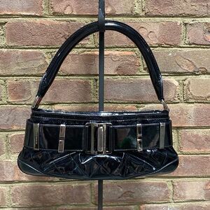 Burberry Patent Leather Buckle Small Shoulder Bag
